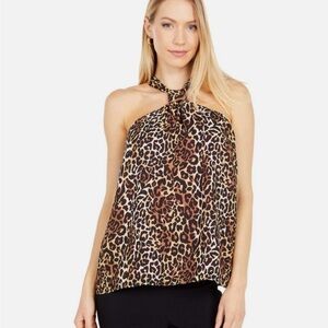 NWT Lilly Pulitzer Animal print halter top extra large.